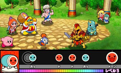 画像ギャラリー No.027のサムネイル画像 / 「太鼓の達人 ドコドン！ミステリーアドベンチャー」，イースター島でのストーリーなど新情報が公開。カービィや成歩堂龍一も参戦