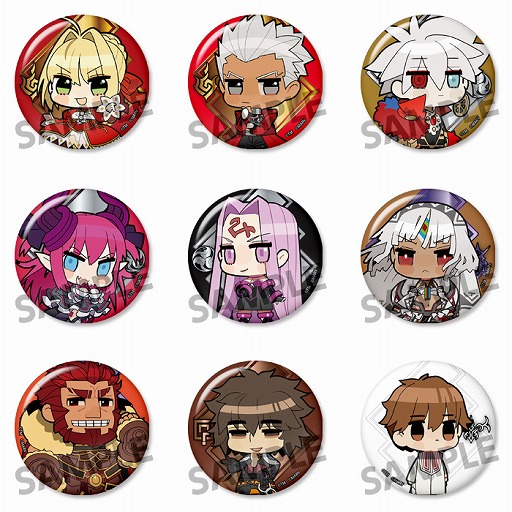 画像ギャラリー No.001のサムネイル画像 / 「Fate/EXTELLA 缶バッジコレクション」vol.1とvol.2が3月に発売。本日予約が開始