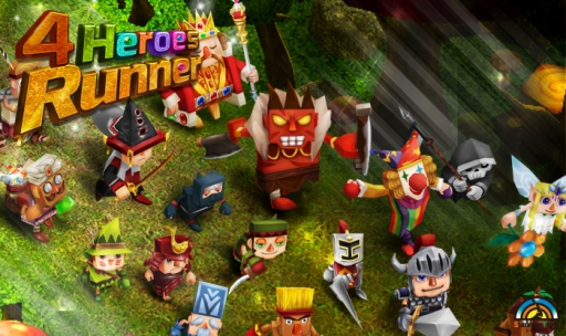 画像ギャラリー No.001のサムネイル画像 / ランニングRPG「4Heroes Runner(仮称)」のゲーム画面が一部公開