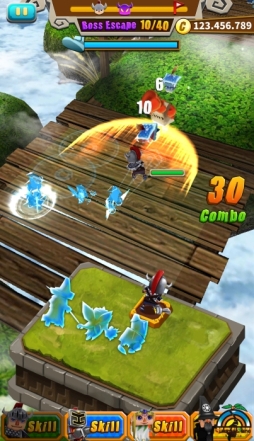 画像ギャラリー No.003のサムネイル画像 / ランニングRPG「4Heroes Runner(仮称)」のゲーム画面が一部公開