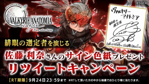画像ギャラリー No.002のサムネイル画像 / 「VALKYRIE ANATOMIA」,オリジナル新キャラクター「緋眼の選定者」が登場