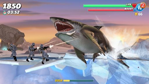 画像ギャラリー No.002のサムネイル画像 / 「ハングリーシャーク ワールド」日本語版が配信開始。腹ペコなサメを操作して冒険しよう