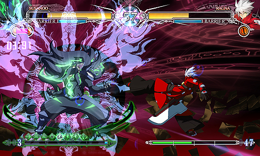 画像ギャラリー No.002のサムネイル画像 / コンシューマ機版「BLAZBLUE CENTRALFICTION」，ストーリーモードクリアなどで解放されるプレイアブルキャラ「スサノオ」の情報が公開
