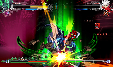 画像ギャラリー No.013のサムネイル画像 / コンシューマ機版「BLAZBLUE CENTRALFICTION」，ストーリーモードクリアなどで解放されるプレイアブルキャラ「スサノオ」の情報が公開