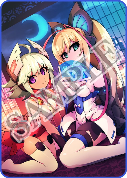 画像ギャラリー No.002のサムネイル画像 / 「蒼き雷霆 ガンヴォルト ストライカーパック」店舗特典用イラストの彩色版が公開