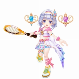 画像ギャラリー No.002のサムネイル画像 / 「白猫テニス」のキャラガチャに新キャラクター「ティナ」と「ヒロ」が登場