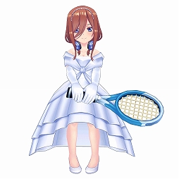 画像ギャラリー No.009のサムネイル画像 / 「白猫テニス」に「五等分の花嫁∬」のキャラがウェディングドレス姿で登場