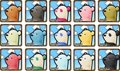 画像ギャラリー No.001のサムネイル画像 / 「くまぱら」，15種の“くまぱらハッピーアイコンXV”をプレゼント