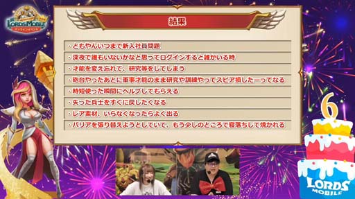 画像ギャラリー No.007のサムネイル画像 / 「ロードモバイル」,“第6回・ローモバ!オンラインイベント”の公式レポートが公開に