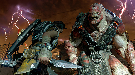 画像ギャラリー No.003のサムネイル画像 / 「Gears of War 4」のプレイシーンを紹介する最新トレイラー公開。竜巻の中で,激しいアクションが展開
