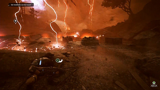 画像ギャラリー No.005のサムネイル画像 / 「Gears of War 4」のプレイシーンを紹介する最新トレイラー公開。竜巻の中で,激しいアクションが展開