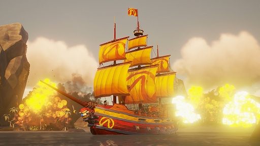 画像ギャラリー No.001のサムネイル画像 / 「Sea of Thieves」にBorderlandsデザインの船が登場。ゲーム内イベント「Making Mayhem」に参加して入手しよう