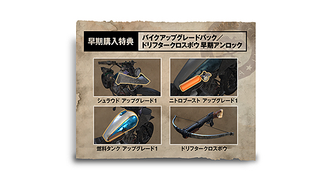 画像ギャラリー No.018のサムネイル画像 / PS4「Days Gone」の予約受付が本日スタート。早期購入特典は「バイクアップグレードパック」と「ドリフタークロスボウ」
