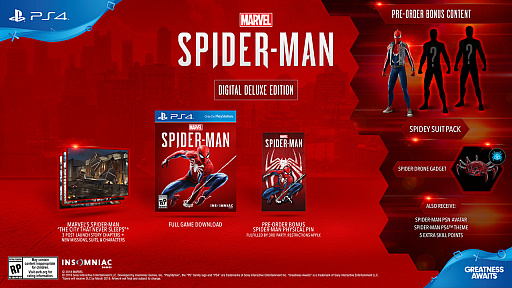 画像ギャラリー No.003のサムネイル画像 / 「Marvel’s Spider-Man」の発売が2018年9月7日に決定。予約特典としてパンクスーツなどデジタルアイテムをセット