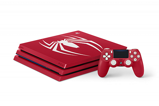 画像ギャラリー No.002のサムネイル画像 / 赤と白のコントラストが鮮やかなスパイダーマン仕様のPS4 Pro本体と「Marvel’s Spider-Man」のセットモデルが9月7日に数量限定で発売