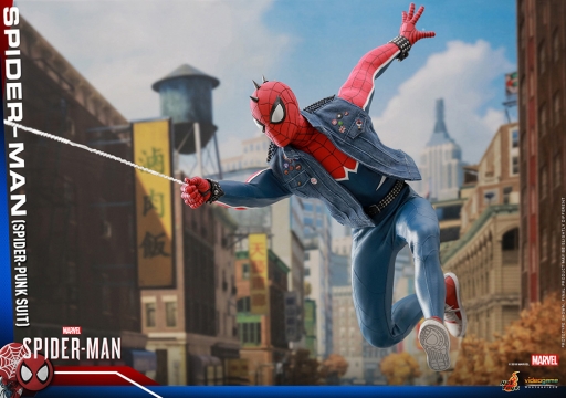 画像ギャラリー No.008のサムネイル画像 / 「Marvel’s Spider-Man」に登場するスパイダー・パンク・スーツ版スパイダーマンが1/6スケールフィギュアに。12月発売予定
