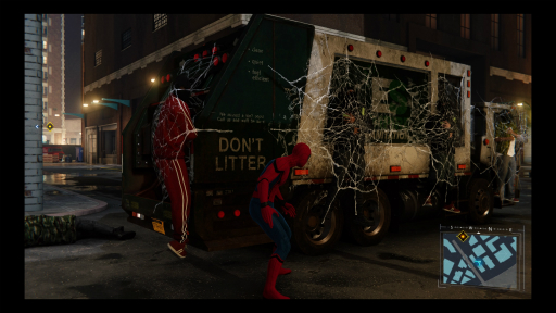画像ギャラリー No.021のサムネイル画像 / 「Marvel’s Spider-Man」は,原作を知らなくても楽しめるオープンワールドアクション。ビルの谷間を飛び渡り,華麗なバトルに血がたぎる