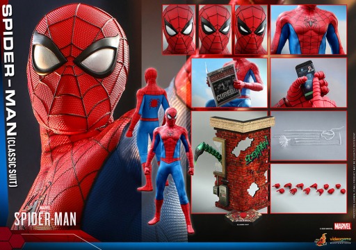 画像ギャラリー No.008のサムネイル画像 / 「Marvel's Spider-Man」,クラシック・スーツ版のスパイダーマンが1/6スケールフィギュアで登場。2022年6月に発売