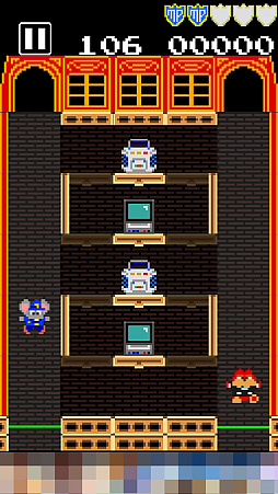 画像ギャラリー No.002のサムネイル画像 / マッピー,警部に昇進しました。アクションパズルゲーム「タッチ・ザ・マッピー 復活のニャームコ団」を紹介する「(ほぼ)日刊スマホゲーム通信」第1196回
