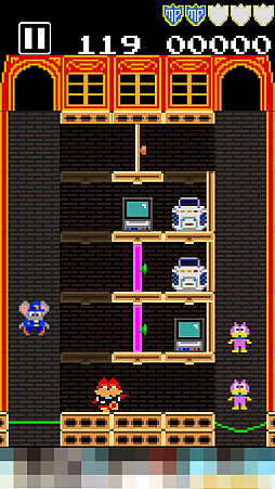 画像ギャラリー No.006のサムネイル画像 / マッピー,警部に昇進しました。アクションパズルゲーム「タッチ・ザ・マッピー 復活のニャームコ団」を紹介する「(ほぼ)日刊スマホゲーム通信」第1196回