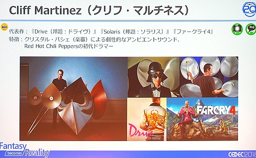 画像ギャラリー No.010のサムネイル画像 / ［CEDEC 2018］「テクスチャー」にこだわるハリウッド映画音楽の演出術