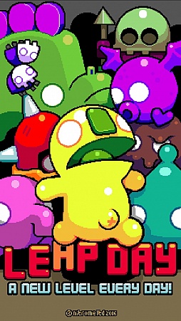 画像ギャラリー No.001のサムネイル画像 / レトロなグラフィックスのクライミングアクションゲーム「Leap Day」を紹介する「（ほぼ）日刊スマホゲーム通信」第1156回