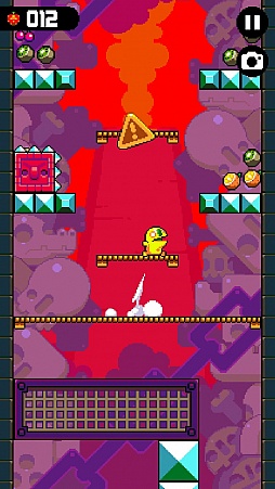 画像ギャラリー No.005のサムネイル画像 / レトロなグラフィックスのクライミングアクションゲーム「Leap Day」を紹介する「（ほぼ）日刊スマホゲーム通信」第1156回