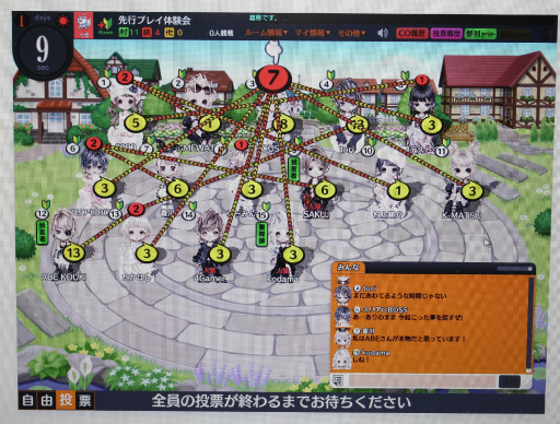 画像ギャラリー No.019のサムネイル画像 / PCオンラインゲーム「人狼パーティー」のメディア先行体験会レポート。女流棋士やプロ雀士,准教授ら人狼プレイヤーと腹を探り合ってきた