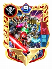 画像ギャラリー No.001のサムネイル画像 / 「スーパー戦隊レジェンド ウォーズ」，LEGENDを超える新レアリティ「VICTORY」が登場
