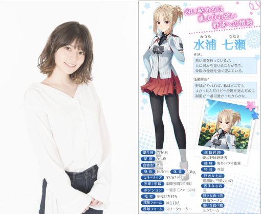 画像ギャラリー No.002のサムネイル画像 / 「八月のシンデレラナイン」に新たなキャラクター水浦七瀬(CV:Lynn)が登場