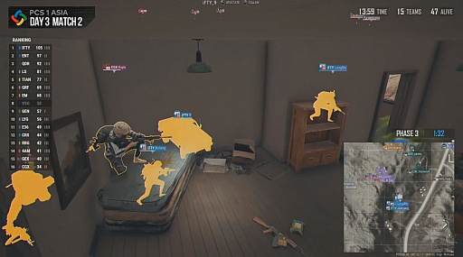 画像ギャラリー No.010のサムネイル画像 / 「PUBG CONTINENTAL SERIES 1 ASIA」レポート。優勝は中国チームのInfantry,国際大会に初出場のELEMENT.36が頭角を現す