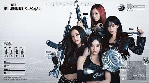 画像ギャラリー No.001のサムネイル画像 / 「PUBG」×「aespa」コラボが決定。PC版は7月9日,PS4/Xbox One版は7月17日から開催,本日18:00にコラボ映像を公開