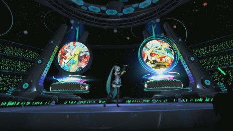 画像ギャラリー No.018のサムネイル画像 / 「初音ミク VRフューチャーライブ」は“1st Stage”。第2弾，第3弾の配信や，ミクと二人きりの特別な時間も過ごせるゲーム本編などの情報が公開