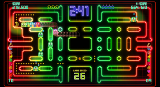 画像ギャラリー No.003のサムネイル画像 / 「PAC-MAN CHAMPIONSHIP EDITION 2」プレイレポート。ボスキャラの登場で,より派手に,ますますストイックになってパックマンが帰ってきた