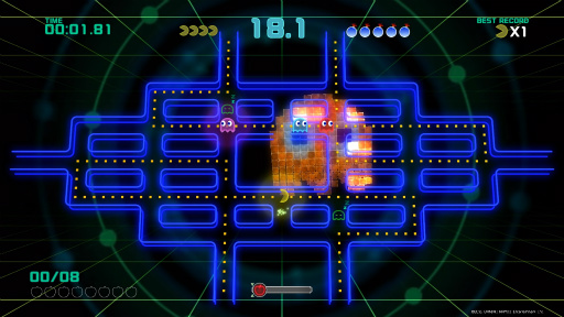 画像ギャラリー No.004のサムネイル画像 / 「PAC-MAN CHAMPIONSHIP EDITION 2」プレイレポート。ボスキャラの登場で,より派手に,ますますストイックになってパックマンが帰ってきた