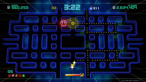 画像ギャラリー No.006のサムネイル画像 / 「PAC-MAN CHAMPIONSHIP EDITION 2」プレイレポート。ボスキャラの登場で,より派手に,ますますストイックになってパックマンが帰ってきた