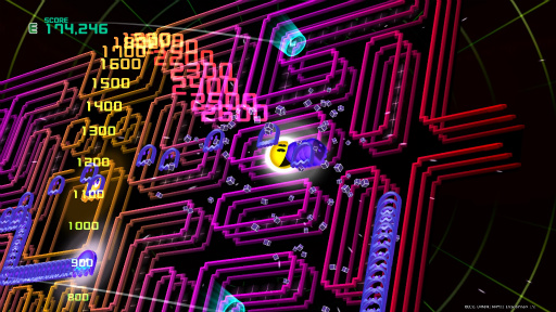 画像ギャラリー No.013のサムネイル画像 / 「PAC-MAN CHAMPIONSHIP EDITION 2」プレイレポート。ボスキャラの登場で,より派手に,ますますストイックになってパックマンが帰ってきた