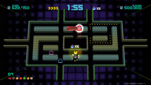 画像ギャラリー No.014のサムネイル画像 / 「PAC-MAN CHAMPIONSHIP EDITION 2」プレイレポート。ボスキャラの登場で,より派手に,ますますストイックになってパックマンが帰ってきた