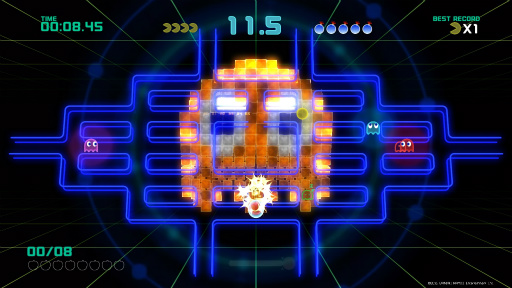 画像ギャラリー No.022のサムネイル画像 / 「PAC-MAN CHAMPIONSHIP EDITION 2」プレイレポート。ボスキャラの登場で,より派手に,ますますストイックになってパックマンが帰ってきた