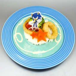 画像ギャラリー No.011のサムネイル画像 / 「ソニックフォース」×スイーツパラダイスのコラボ「ソニックカフェ」が開催中。中村プロデューサーと橘 ゆりかさんが特製コラボメニューを試食した