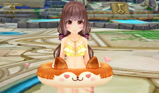 画像ギャラリー No.004のサムネイル画像 / 「SEVENTH DARK」でイベント「3人娘のお願い」が開催。背中アバター「ラクーム浮き輪」が手に入るチャンス