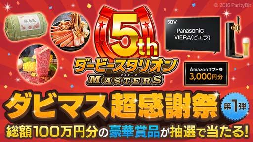 画像ギャラリー No.009のサムネイル画像 / 「ダービースタリオン マスターズ」5周年記念イベント＆キャンペーンが開催中