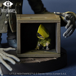 画像ギャラリー No.009のサムネイル画像 / 「リトルナイトメア ミニフィギュアコレクション管理人」が予約受付中。身を隠したシックスが木箱の中に