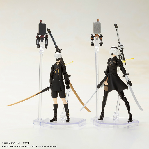 画像ギャラリー No.001のサムネイル画像 / 「NieR:Automata」,2B(ヨルハ二号B型)&9S(ヨルハ九号S型)の組立式プラスチックモデルキットを10月下旬に発売予定