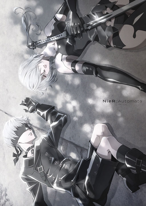 画像ギャラリー No.001のサムネイル画像 / TVアニメ「NieR:Automata Ver1.1a」,第2クールの第2弾キービジュアルを公開。横たわる「9S」と「A2」の姿が描かれる