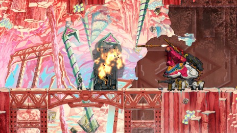 画像ギャラリー No.003のサムネイル画像 / 「GIGA WRECKER」，新ステージ「パーターラ鉱山」や鉱山ステージを守護するボス「アストラ・ラーフ」を追加。自機のモーション調整を実施