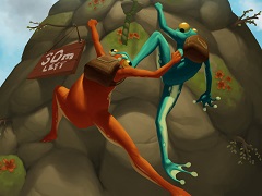 ［gamescom］ローカル対戦での面白さを追求した「Frog Climbers」の体験レポート