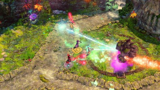 画像ギャラリー No.002のサムネイル画像 / ［gamescom］「Trine」の開発元による新作「Nine Parchments」が発表。4人の魔導士見習い達が，魔法のコンビネーションで戦うCo-opアクション