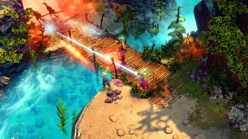 画像ギャラリー No.004のサムネイル画像 / ［gamescom］「Trine」の開発元による新作「Nine Parchments」が発表。4人の魔導士見習い達が，魔法のコンビネーションで戦うCo-opアクション