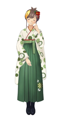 画像ギャラリー No.001のサムネイル画像 / 「めがみめぐり」で季節衣装「卒業式袴」「お内裏様の束帯」のセットが配信に